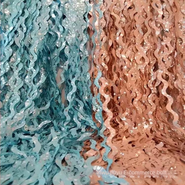 Esőszálas függöny csillagos háttérrel és hullámzó dizájnal születésnapi bulira (Műanyag • Szalag • Helyszíni dekoráció kiegészítői • Beltéri dekoráció)