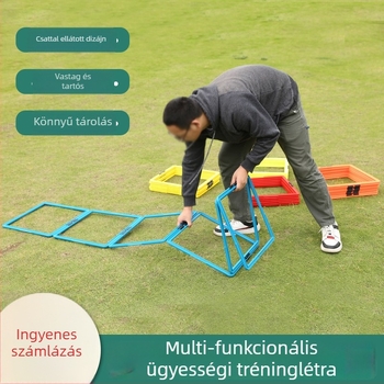 Agilitási edzésgyűrű - négyzet alakú (PP anyag, futball-edzés segédeszköz, NAILI)