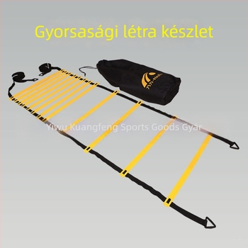 Futball-edzéskészlet agilitás létrával, kombinált készlet, PP anyag, Nai Force márka, futball-edzés segédeszköz