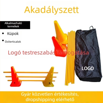 PVC edzéssegédeszközök lyukas vödrökkel és futballkúpokkal, testreszabható