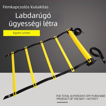 NAILI PP Agility Ladder összekapcsoló csattal futball-edzéshez – Edzői segédeszköz