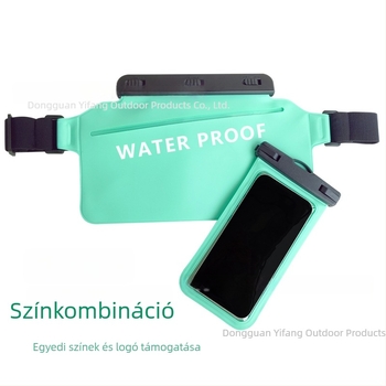 PVC vízálló deréktáska raftinghoz és a strandra, IPX8 záródó telefontok, nagy kapacitás