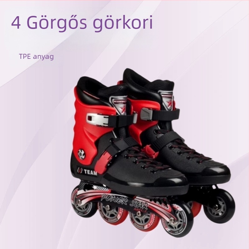 LX969 inline görkorcsolya – 4 kerék, PVC felső rész, PU kerekek, gumis talp, Force Star
