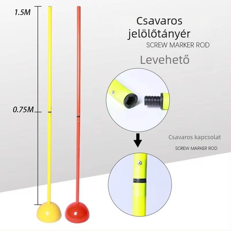 Maca PVC hordozható jelzőrudak kosárlabda edzéshez – testreszabható edzőeszköz
