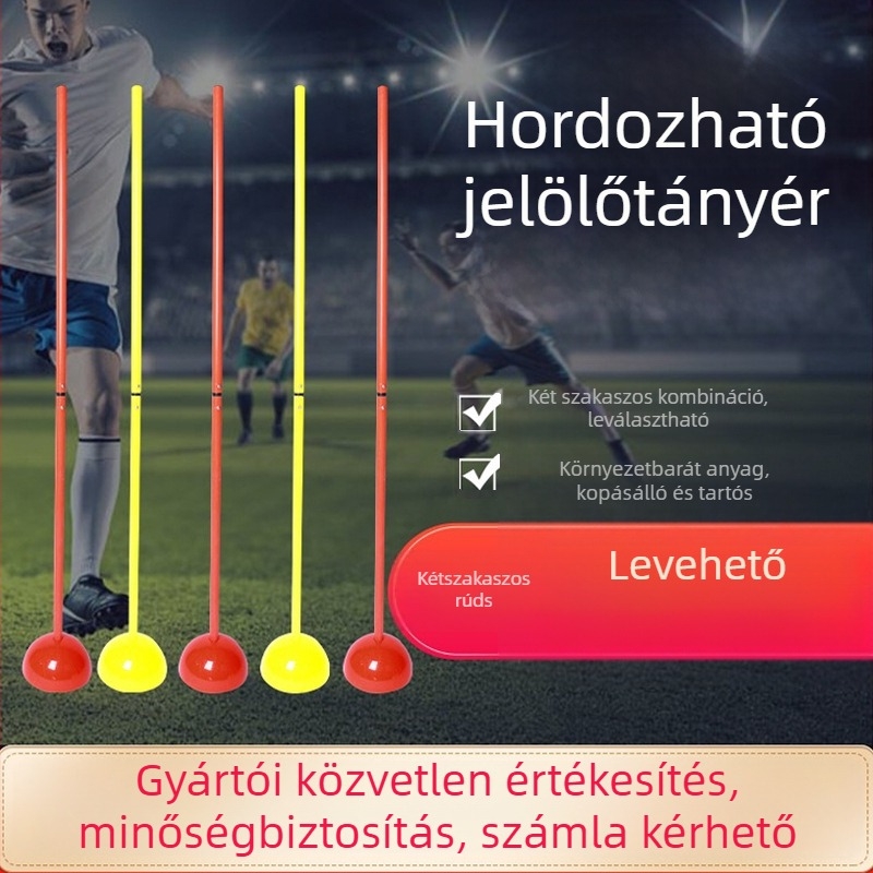 Maca PVC hordozható jelzőrudak kosárlabda edzéshez – testreszabható edzőeszköz