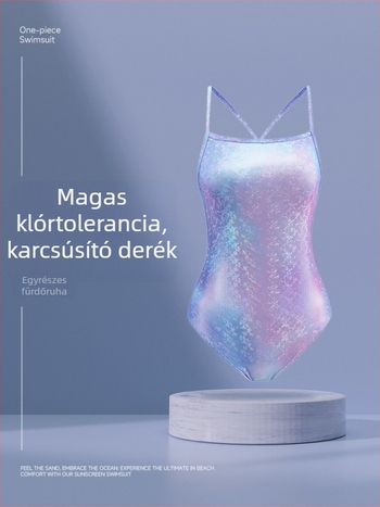Női egyrészes fürdőruha – versenystílus, magas derék, gyorsan száradó anyag, melltámasz