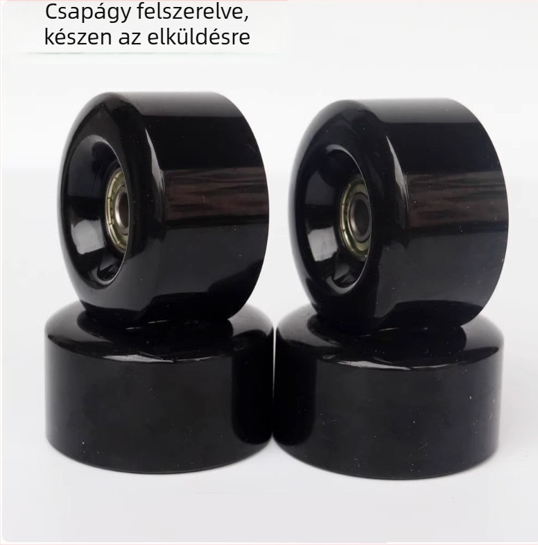 Két soros quad görkorcsolya, PU kerekek 90A, csendes gördítés