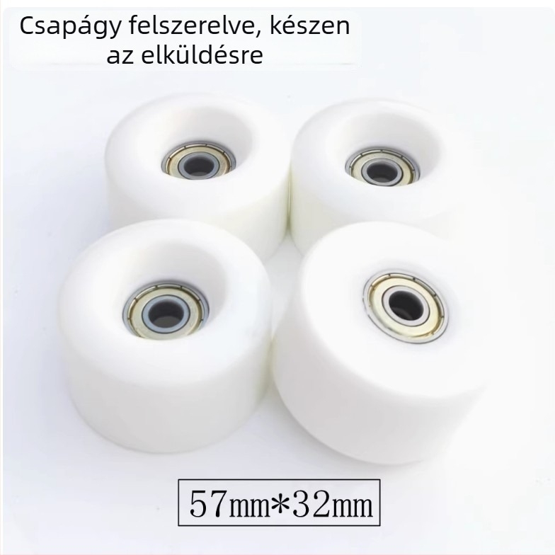 Két soros quad görkorcsolya, PU kerekek 90A, csendes gördítés