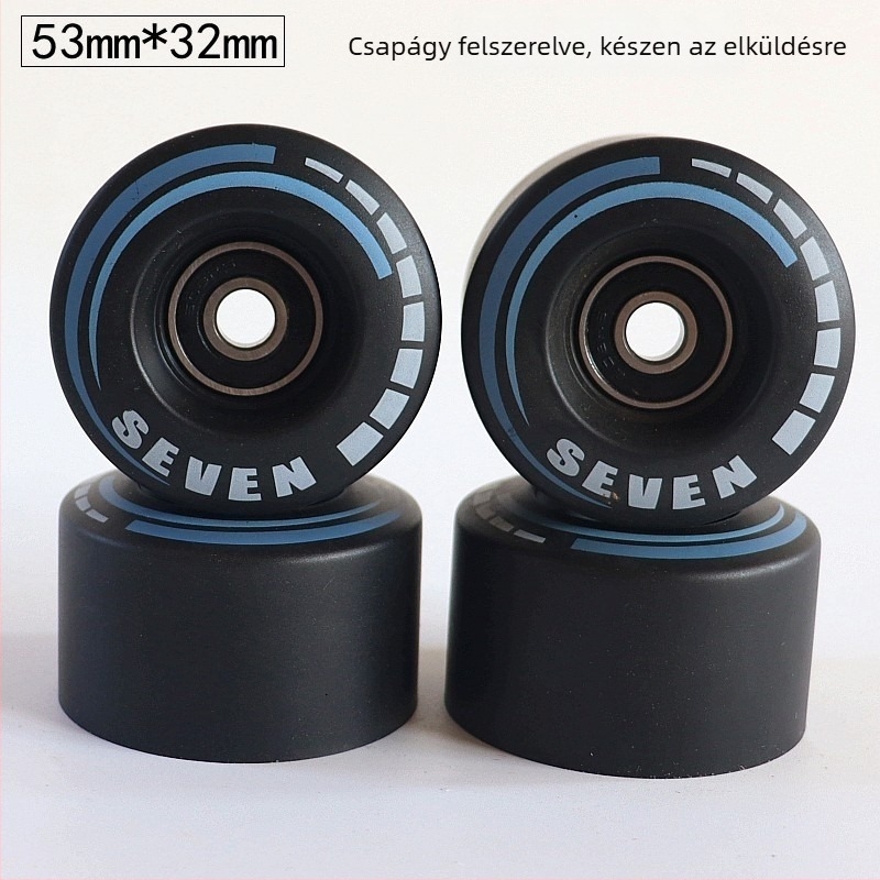 Két soros quad görkorcsolya, PU kerekek 90A, csendes gördítés