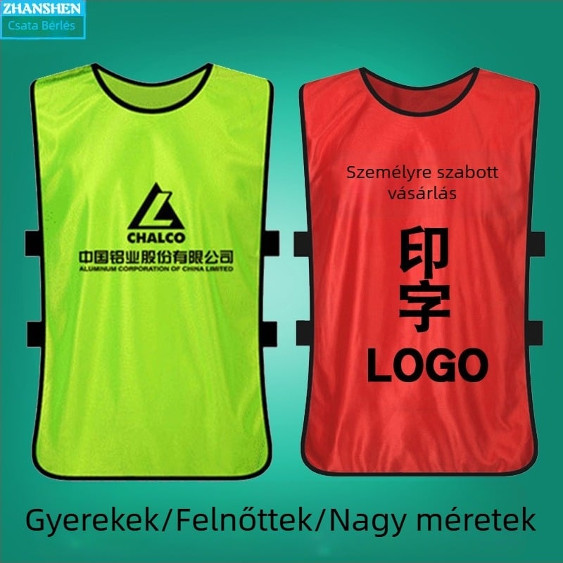 Csapatsporokra edző mellény - poliészter anyag, mind az évszakokban használható, uniszex, termékszám AS1