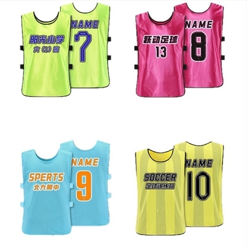 Gyermekeknek szóló futball-edzés mellény – bőrbarát, gyorsan száradó anyag, egyszínű mintázat, edzésre a csapat számára