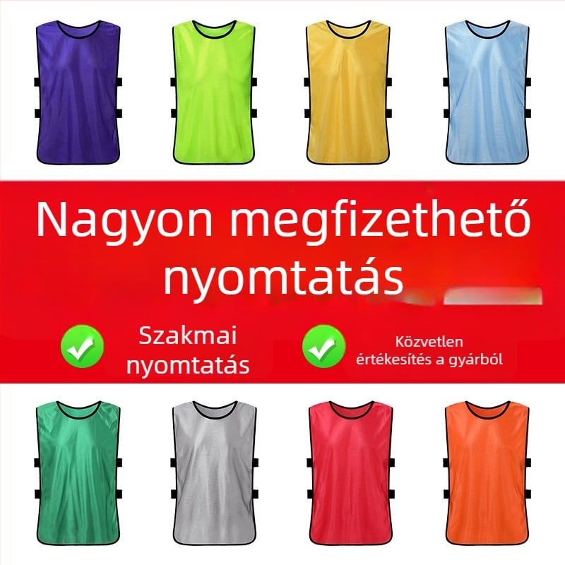Futball-edzés mellény, poliészter, egész éves, uniszex, tinédzser