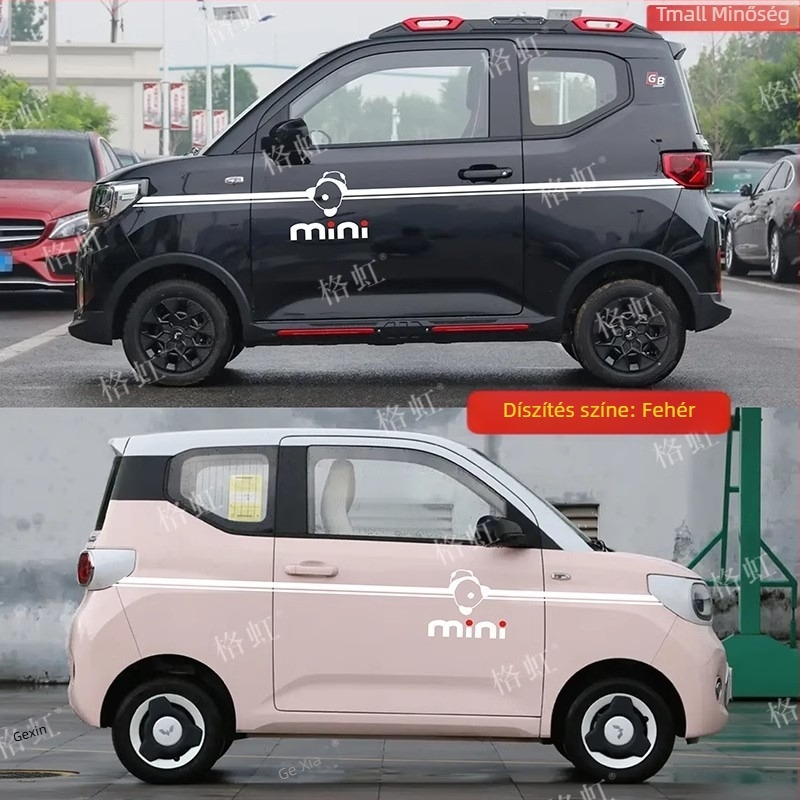 Jin Zherui autómatrica, zászló mintázat, ragasztóval szerelhető, Hongguang Mini EV-hez