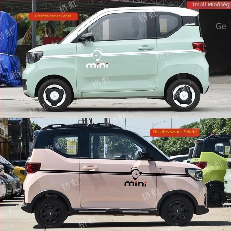 Jin Zherui autómatrica, zászló mintázat, ragasztóval szerelhető, Hongguang Mini EV-hez