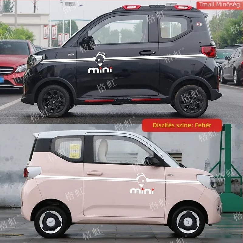Jin Zherui autómatrica, zászló mintázat, ragasztóval szerelhető, Hongguang Mini EV-hez