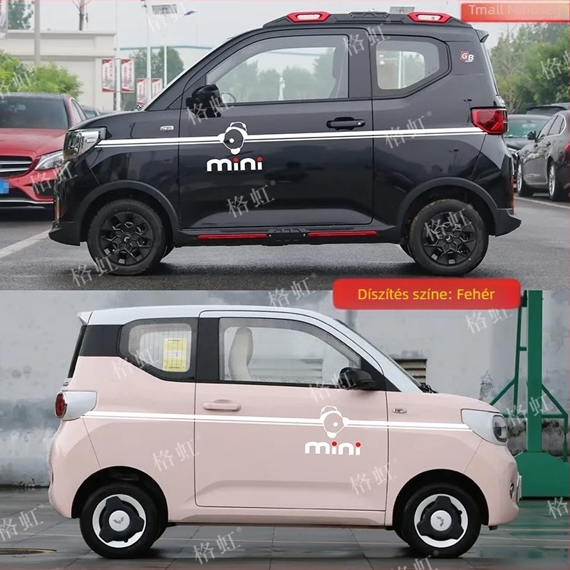 Jin Zherui autómatrica, zászló mintázat, ragasztóval szerelhető, Hongguang Mini EV-hez