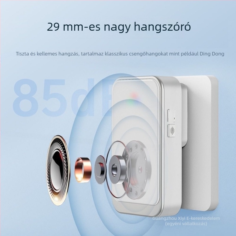 Vezeték nélküli ajtócsengő brit dugaszolóval, otthoni használatra