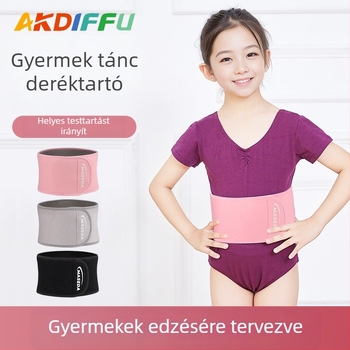 Gyermekeknek szánt derekat támasztó öv sporthoz és tánchoz, meleg, lélegző hasi öv edzéshez és kosárlabdához