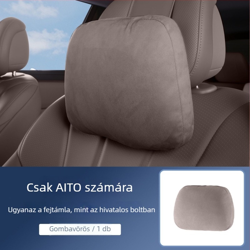 Autónyakpárna deréktámasz, velúr anyag, testreszabható, minimalist stílus, univerzális illeszkedés