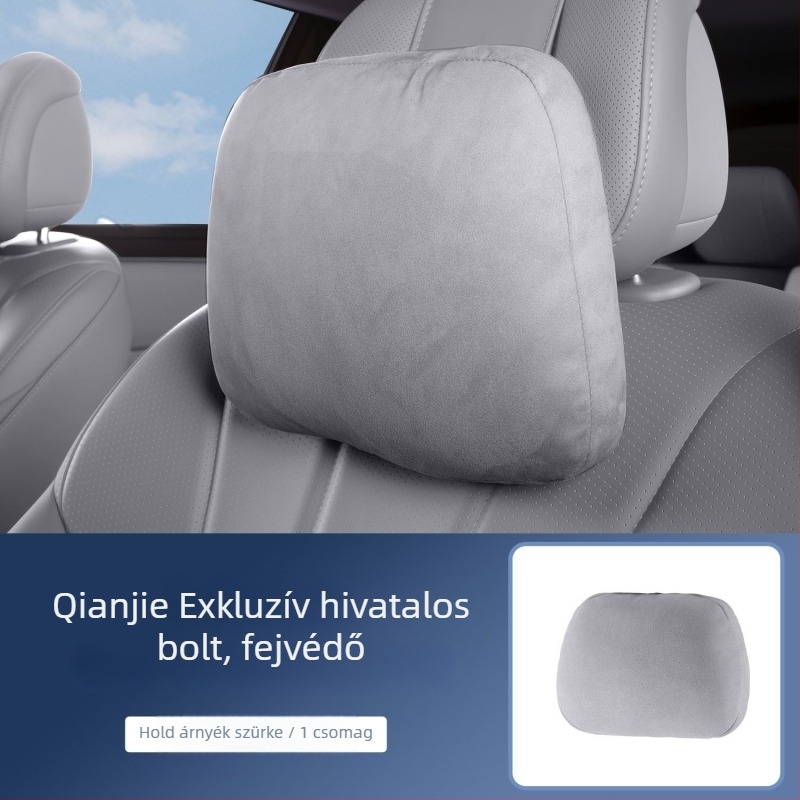 Autónyakpárna deréktámasz, velúr anyag, testreszabható, minimalist stílus, univerzális illeszkedés