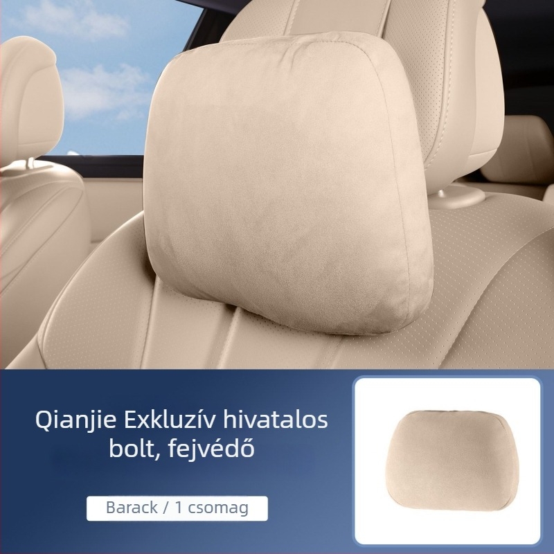 Autónyakpárna deréktámasz, velúr anyag, testreszabható, minimalist stílus, univerzális illeszkedés