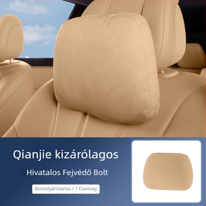 Autónyakpárna deréktámasz, velúr anyag, testreszabható, minimalist stílus, univerzális illeszkedés