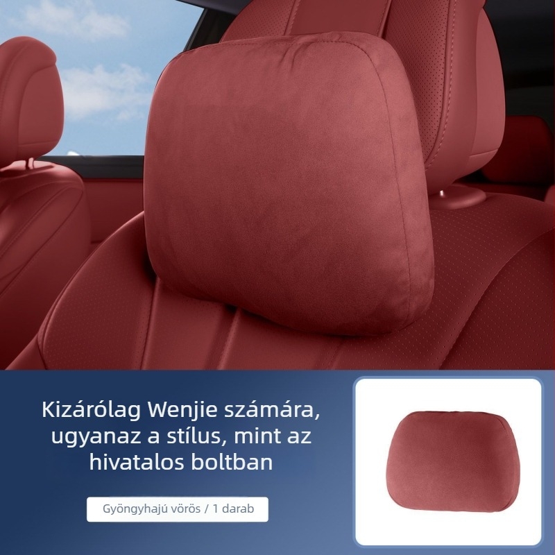 Autónyakpárna deréktámasz, velúr anyag, testreszabható, minimalist stílus, univerzális illeszkedés