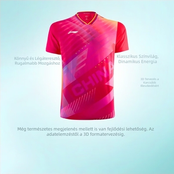 Asztalitenisz egyenruha – Férfi Nemzeti Csapat rövid ujjú mez és rövidnadrág, Nyár, 90% acetát anyag 10% Spandex bélés