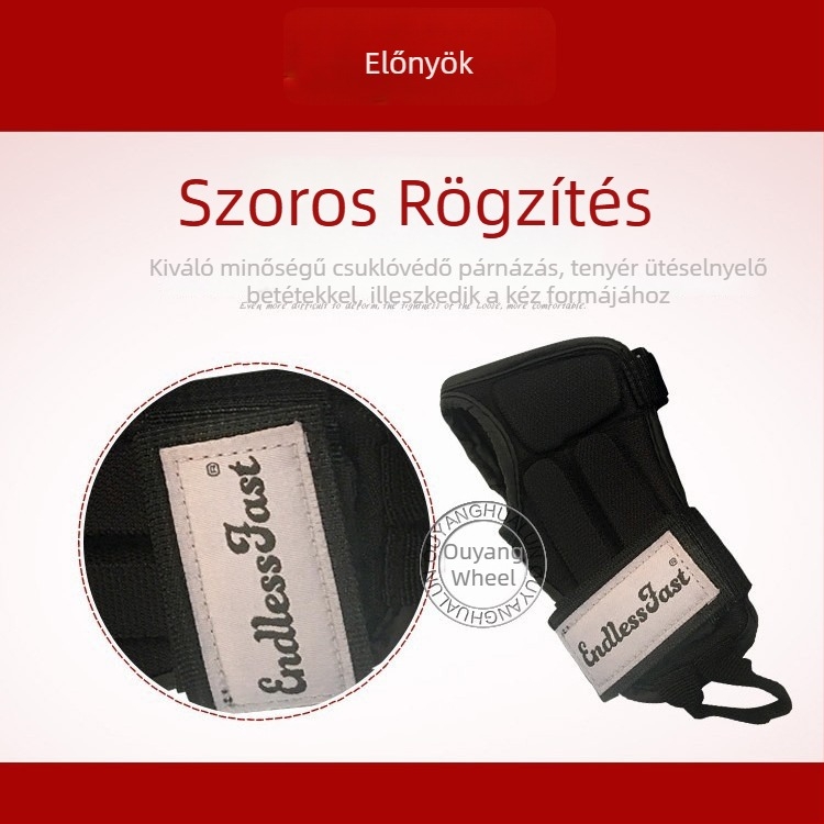 Csukló- és tenyérvédő korcsolázáshoz és síeléshez – puha habanyagú védőfelszerelés