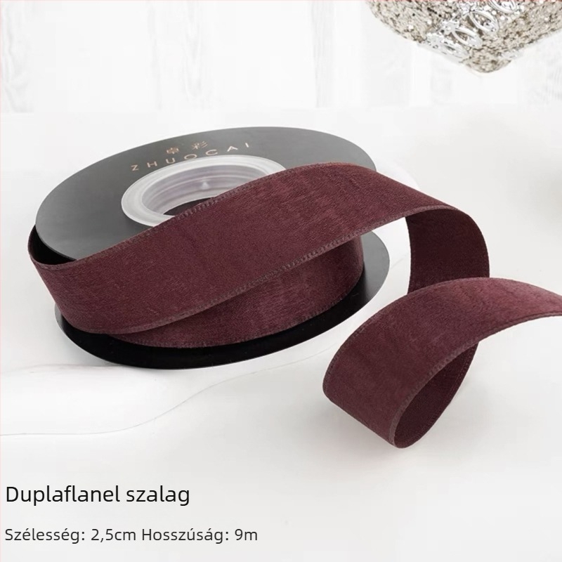 Hajkiegészítő szalaggal és virágcsokorral – téli kiadás, Újév ajándékdoboz