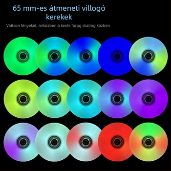 Görkorcsolya - Kétsoros kerekek, PU felső rész, Poliuretán kerekek, Uniszex, KSANA