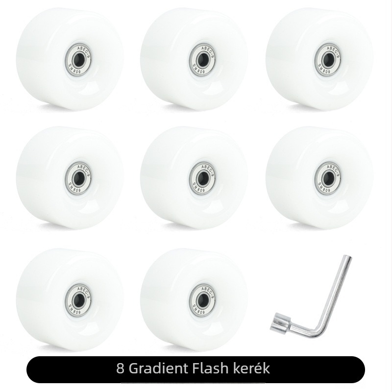 Görkorcsolya - Kétsoros kerekek, PU felső rész, Poliuretán kerekek, Uniszex, KSANA