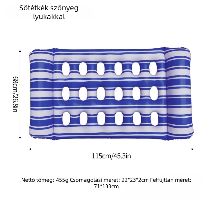 PVC-ből készült felfújható medencés matrac – lebegő matrac a vízre