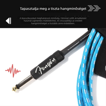 FD szőtt hangszerkábel — modell 1222 elektromos gitárhoz és basszusgitárhoz
