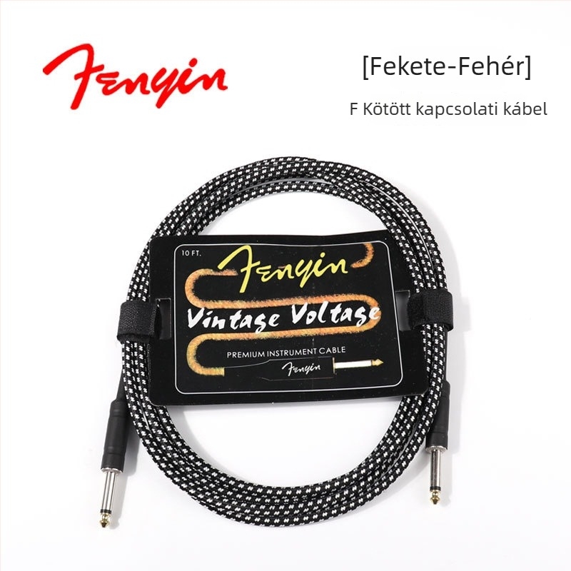 FD szőtt hangszerkábel — modell 1222 elektromos gitárhoz és basszusgitárhoz
