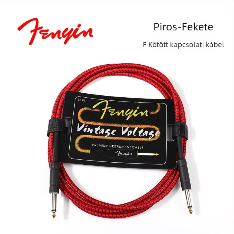 FD szőtt hangszerkábel — modell 1222 elektromos gitárhoz és basszusgitárhoz