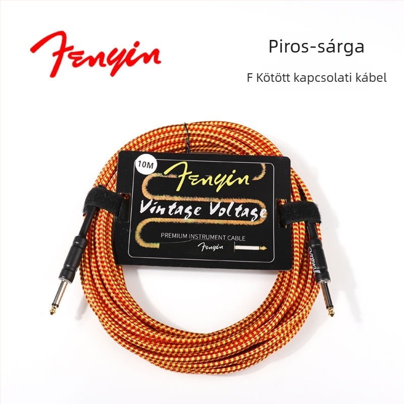 FD szőtt hangszerkábel — modell 1222 elektromos gitárhoz és basszusgitárhoz