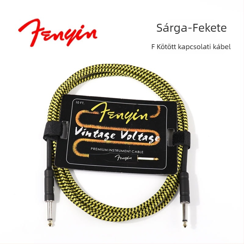 FD szőtt hangszerkábel — modell 1222 elektromos gitárhoz és basszusgitárhoz