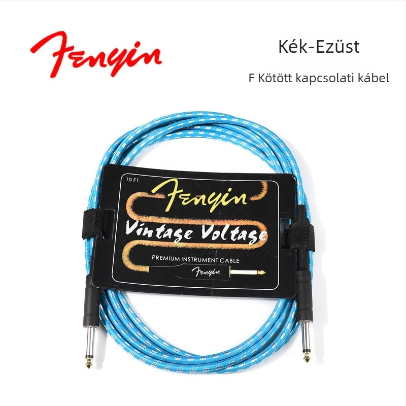 FD szőtt hangszerkábel — modell 1222 elektromos gitárhoz és basszusgitárhoz