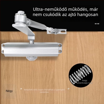 Automatikus ajtócsukó háztartási használatra, hidraulikus, alumíniumötvözet, modern minimalista stílus