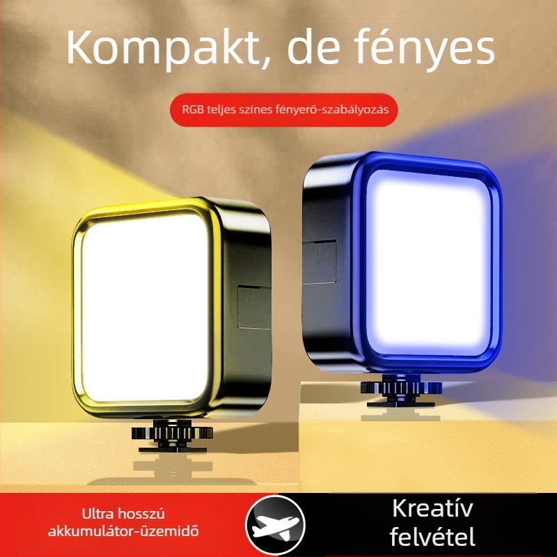 Telefonhoz készült kitöltő fény fotózáshoz, mini méret, hosszú üzemidő, sminkfény