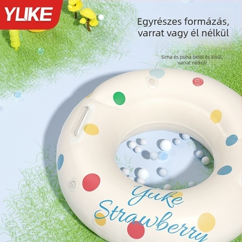 Felnőtt úszó gyűrű dupla légkamrával, PVC anyagból, mintás kivitel, vizes sportokra