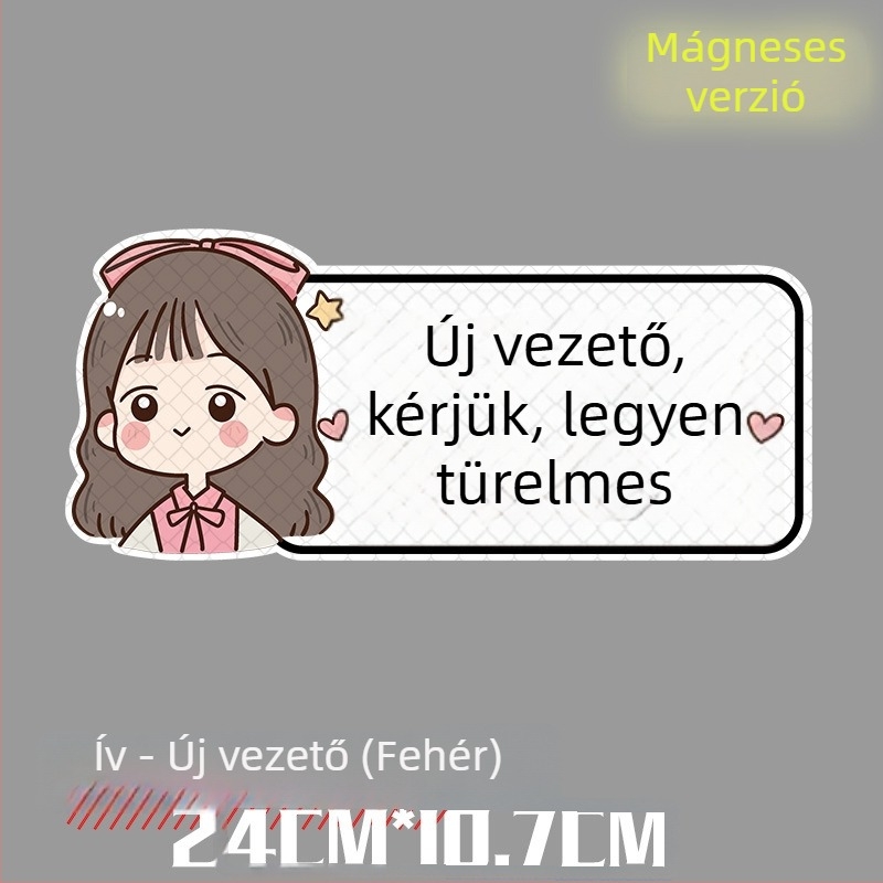 Hátsó reflektív autó matrica, mágneses felhelyezés, mintázat: karcolások, a jármű hátsó részéhez