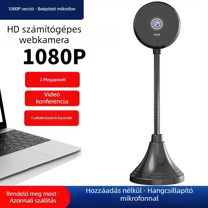 S60A laptop/asztali kamera beépített mikrofonnal — 4K (3840x2160), 60FPS, USB 2.0, autófókusz