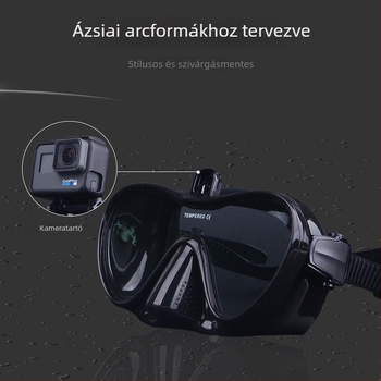 GoPro tartóval ellátott búvármaszk, szabad merüléshez és snorkelhez