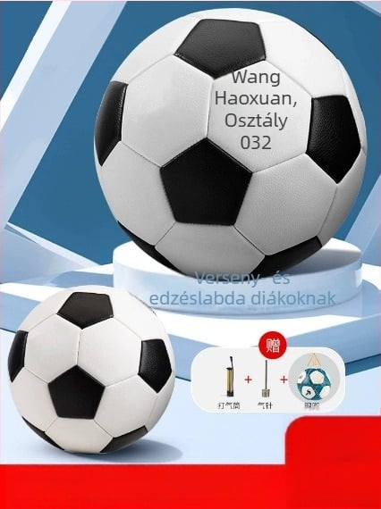 Gyermekek No.5 futball - PU anyag, gépi varrás, kopásálló, logó nyomtatás, testreszabott feldolgozás