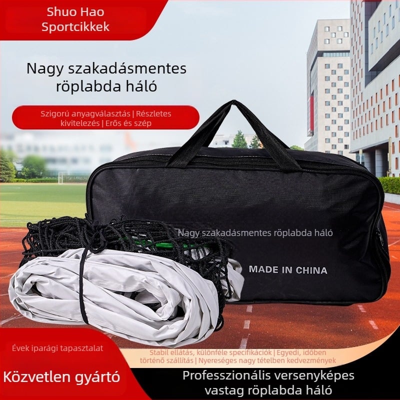 Vólejb háló, polietilén, gépi varrással, alkalmas légvóleire és lábvolire