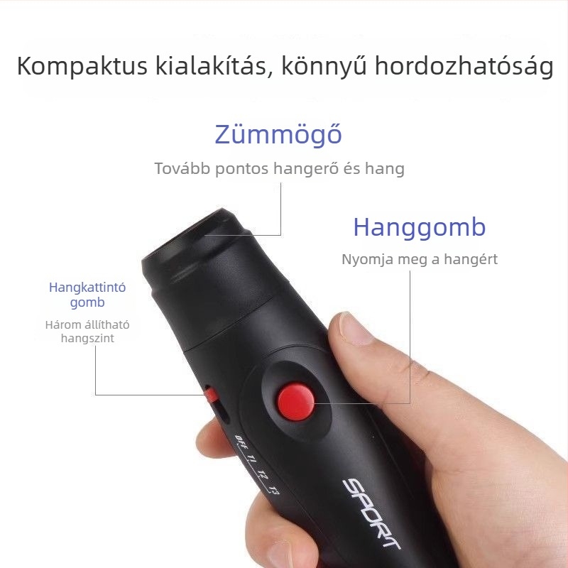 Elektronikus síp – rendkívül hangos ABS, bíróknak és sporttanároknak, testreszabható, modell 6941284243605