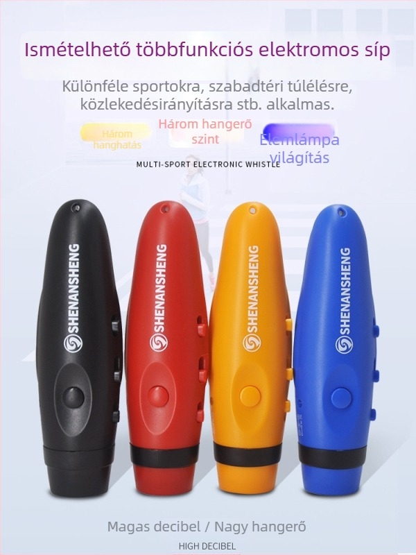 Újratölthető, többfunkciós elektronikus síp (ABS ház, logónyomtatás, testreszabható, megfelelő játékvezetőknek és edzőknek)