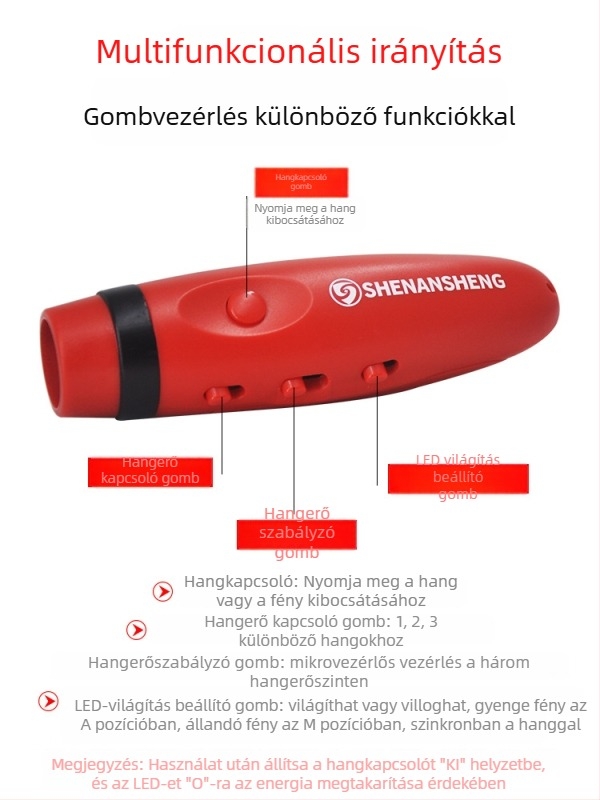 Újratölthető, többfunkciós elektronikus síp (ABS ház, logónyomtatás, testreszabható, megfelelő játékvezetőknek és edzőknek)